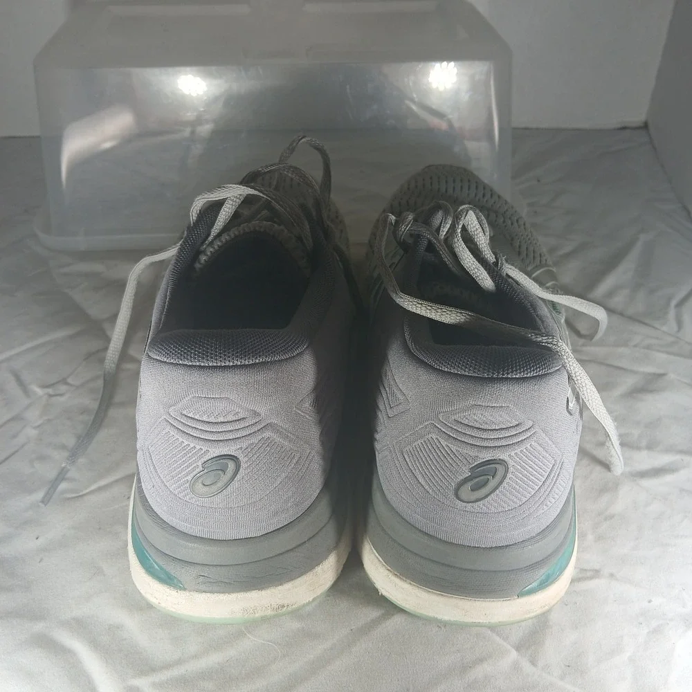 ASICS Gel Nimbus 25 Running Shoes Light Grey Teal‎ Women's Size 9.5 US